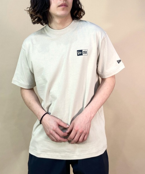 NEW ERA（ニューエラ）の「NEW ERA/ニューエラ バックプリントTシャツ スクエアロゴ/ブランドロゴ クルーネックTシャツ/コットンT ワンポイント 13516803/13516804/13516805/13516806（Tシャツ/カットソー・メンズ・グリーン/ブラック/ホワイト/ベージュ・M/XL/XXL/L）」の20枚目の写真