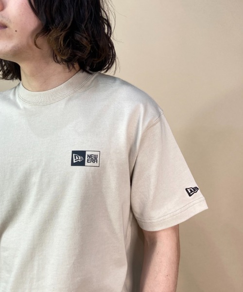 NEW ERA（ニューエラ）の「NEW ERA/ニューエラ バックプリントTシャツ スクエアロゴ/ブランドロゴ クルーネックTシャツ/コットンT ワンポイント 13516803/13516804/13516805/13516806（Tシャツ/カットソー・メンズ・グリーン/ブラック/ホワイト/ベージュ・M/XL/XXL/L）」の21枚目の写真