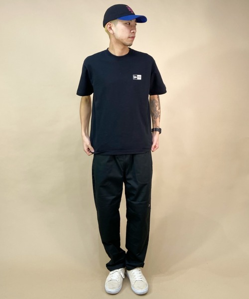 NEW ERA（ニューエラ）の「NEW ERA/ニューエラ バックプリントTシャツ スクエアロゴ/ブランドロゴ クルーネックTシャツ/コットンT ワンポイント 13516803/13516804/13516805/13516806（Tシャツ/カットソー・メンズ・グリーン/ブラック/ホワイト/ベージュ・M/XL/XXL/L）」の18枚目の写真
