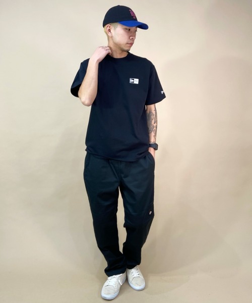 NEW ERA（ニューエラ）の「NEW ERA/ニューエラ バックプリントTシャツ スクエアロゴ/ブランドロゴ クルーネックTシャツ/コットンT ワンポイント 13516803/13516804/13516805/13516806（Tシャツ/カットソー・メンズ・グリーン/ブラック/ホワイト/ベージュ・M/XL/XXL/L）」の19枚目の写真