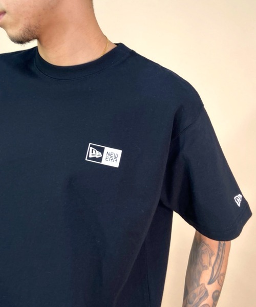 NEW ERA（ニューエラ）の「NEW ERA/ニューエラ バックプリントTシャツ スクエアロゴ/ブランドロゴ クルーネックTシャツ/コットンT ワンポイント 13516803/13516804/13516805/13516806（Tシャツ/カットソー・メンズ・グリーン/ブラック/ホワイト/ベージュ・M/XL/XXL/L）」の13枚目の写真