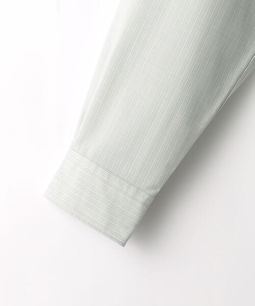 green label relaxing(グリーンレーベルリラクシング)の「TWトロ ストライプ ジャストルーズ バンドカラー シャツ -ウォッシャブル・ストレッチ・防シワ-(シャツ/ブラウス・メンズ・グレー/ライトブルー・S/L/M/XL)」の12枚目の写真