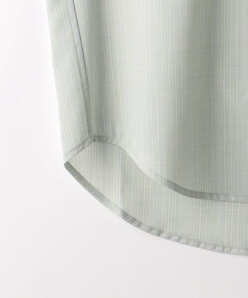 green label relaxing(グリーンレーベルリラクシング)の「TWトロ ストライプ ジャストルーズ バンドカラー シャツ -ウォッシャブル・ストレッチ・防シワ-(シャツ/ブラウス・メンズ・グレー/ライトブルー・S/L/M/XL)」の14枚目の写真