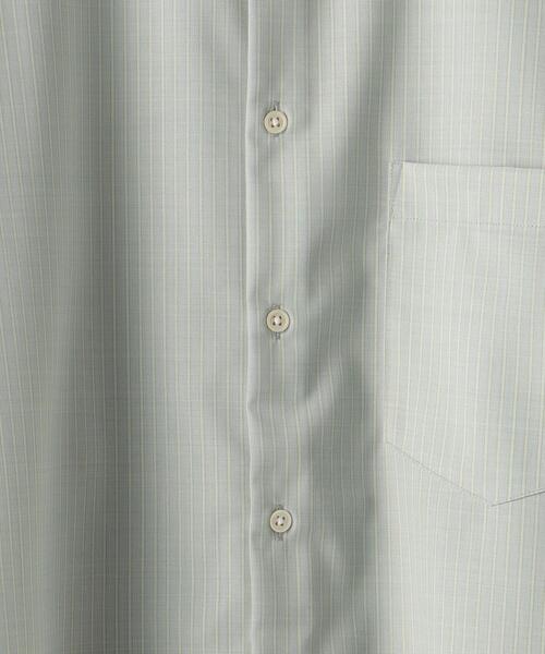 green label relaxing(グリーンレーベルリラクシング)の「TWトロ ストライプ ジャストルーズ バンドカラー シャツ -ウォッシャブル・ストレッチ・防シワ-(シャツ/ブラウス・メンズ・グレー/ライトブルー・S/L/M/XL)」の15枚目の写真