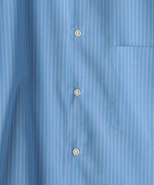 green label relaxing(グリーンレーベルリラクシング)の「TWトロ ストライプ ジャストルーズ バンドカラー シャツ -ウォッシャブル・ストレッチ・防シワ-(シャツ/ブラウス・メンズ・グレー/ライトブルー・S/L/M/XL)」の20枚目の写真
