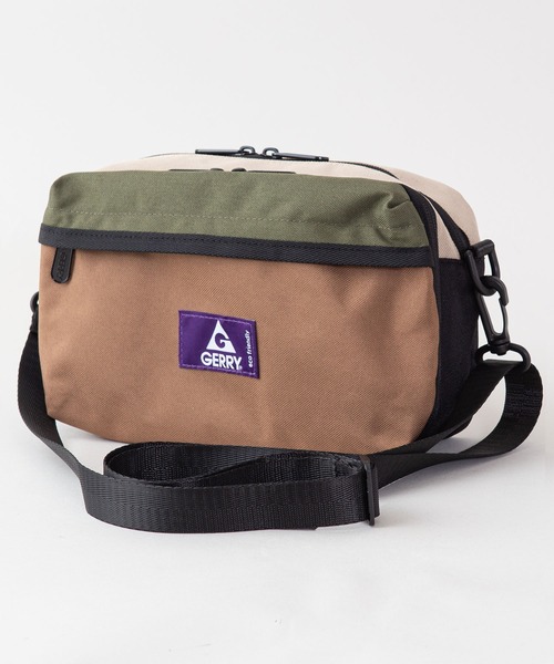 GERRY(ジェリー)の「【GERRY/ジェリー】REPREVE 撥水加工 マルチショルダーバッグ ワンポイントブランドロゴ(ショルダーバッグ・メンズ・チャコールグレー/ブラウン/グリーン/ベージュ/イエロー/ブラック/ライトグリーン・FREE)」の5枚目の写真