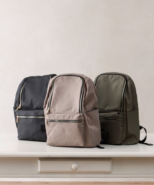 Chez toi(シェトワ)の「【WEB限定】9ポケットリュック(バックパック/リュック・レディース・グレー/ブラック/カーキ・FREE)」の14枚目の写真