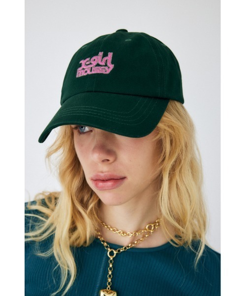 MOUSSY（マウジー）の「XG ONE WASH キャップ（キャップ・レディース・ライトブラック/ライトベージュ/ダークグリーン・FREE）」の4枚目の写真