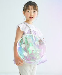 apres les cours（アプレレクール）の「お花モチーフシャイニークリアバッグ（スイムグッズ）」