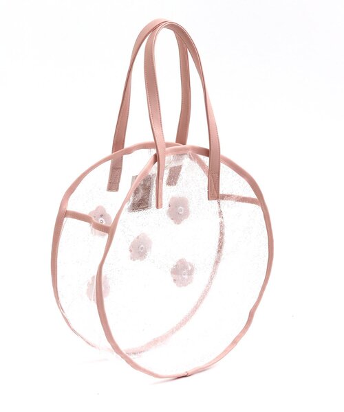 apres les cours（アプレレクール）の「お花モチーフシャイニークリアバッグ（スイムグッズ・キッズ・ピンク/レインボー・FREE）」の13枚目の写真