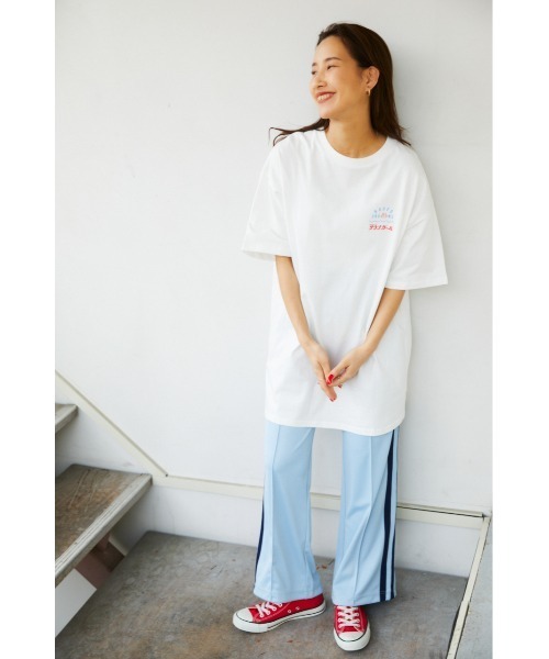 RODEO CROWNS WIDE BOWL（ロデオクラウンズワイドボウル）の「サウナボーイ S&R Ｔシャツワンピース（ワンピース・レディース・ブラック/ライトピンク/オフホワイト/ブルー・FREE）」の11枚目の写真