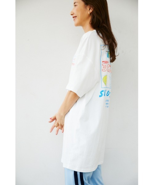 RODEO CROWNS WIDE BOWL（ロデオクラウンズワイドボウル）の「サウナボーイ S&R Ｔシャツワンピース（ワンピース・レディース・ブラック/ライトピンク/オフホワイト/ブルー・FREE）」の13枚目の写真