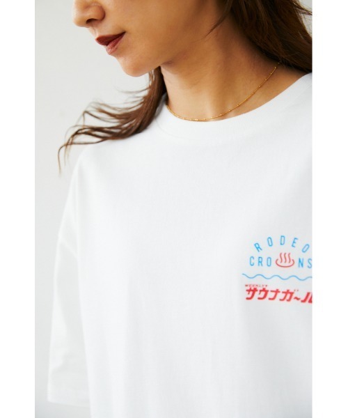 RODEO CROWNS WIDE BOWL（ロデオクラウンズワイドボウル）の「サウナボーイ S&R Ｔシャツワンピース（ワンピース・レディース・ブラック/ライトピンク/オフホワイト/ブルー・FREE）」の15枚目の写真