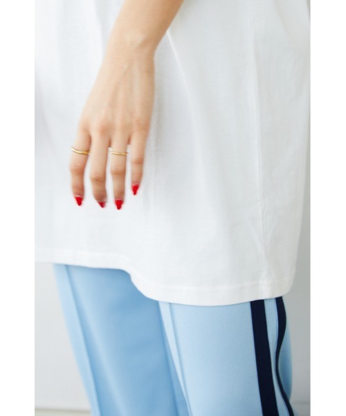 RODEO CROWNS WIDE BOWL（ロデオクラウンズワイドボウル）の「サウナボーイ S&R Ｔシャツワンピース（ワンピース・レディース・ブラック/ライトピンク/オフホワイト/ブルー・FREE）」の16枚目の写真