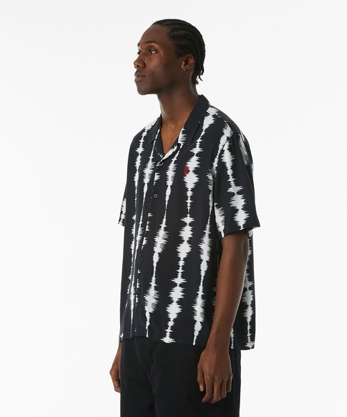 HUF（ハフ）の「SEISMOGRAM RESORT SHIRT / HUF シャツ（シャツ/ブラウス・メンズ・ブラック/オリーブ・MEDIUM/X-LARGE/LARGE/SMALL/XX-LARGE）」の6枚目の写真