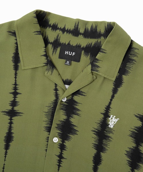 HUF SEISMOGRAM RESORT SHIRT レーヨン 半袖シャツ HUF SEISMOGRAM RESORT SHIRT レーヨン 半袖シャツ HUF