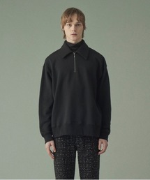 FLEECE SWEAT HALF ZIP SHIRT