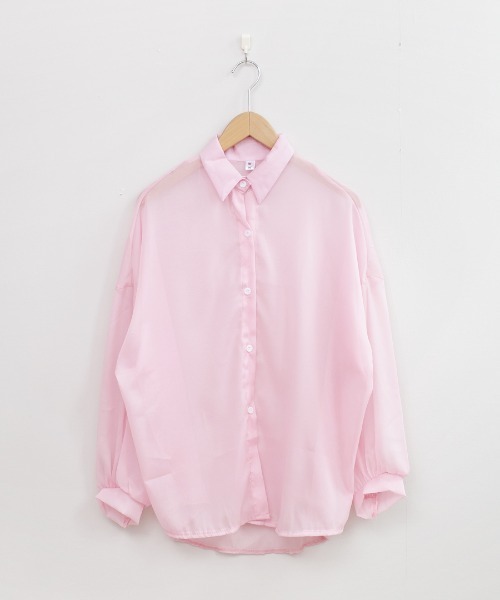 Stola. シースルー　シアーシャツ　長袖シャツ 春夏秋　今の時期に！ Stola. シースルー シアーシャツ 長袖シャツ 春夏秋 今の時期に