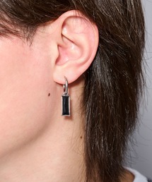 Ellno Loset | スクエアストーンピアス/片耳(ピアス（片耳用）)