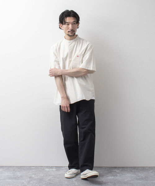 NOLLEY'S goodman(ノーリーズグッドマン)の「【DANTON/ダントン】BAND COLLAR SHIRT SS SCL 半袖バンドカラーシャツ(シャツ/ブラウス・メンズ・チャコールグレー/アイボリー・44/40/38/42)」の5枚目の写真