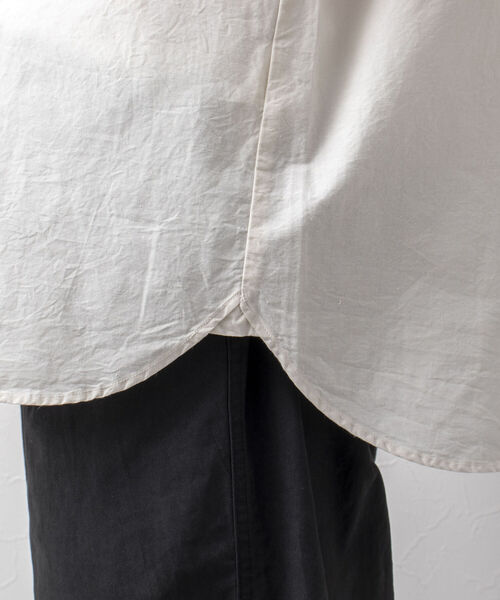 NOLLEY'S goodman(ノーリーズグッドマン)の「【DANTON/ダントン】BAND COLLAR SHIRT SS SCL 半袖バンドカラーシャツ(シャツ/ブラウス・メンズ・チャコールグレー/アイボリー・44/40/38/42)」の9枚目の写真