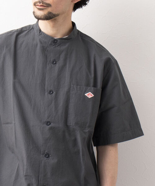 NOLLEY'S goodman(ノーリーズグッドマン)の「【DANTON/ダントン】BAND COLLAR SHIRT SS SCL 半袖バンドカラーシャツ(シャツ/ブラウス・メンズ・チャコールグレー/アイボリー・44/40/38/42)」の11枚目の写真