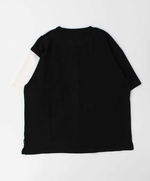 Naive magic(ナイーブマジック)の「【a】とろみポンチ ボディ切替 スリット BIG TEE(Tシャツ/カットソー・メンズ・ホワイト/グレイッシュベージュ/ブラック・MEDIUM/LARGE)」の21枚目の写真