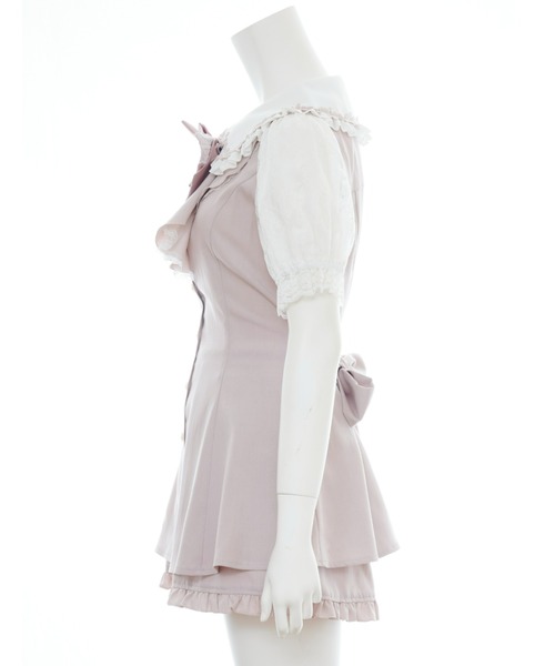 Secret Honey(シークレットハニー)の「バラレースラッフルセットアップ(セットアップ・レディース・ブラックミックス/ピンク/ブラック/ライトブラック・MEDIUM)」の10枚目の写真