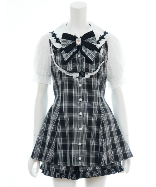 Secret Honey(シークレットハニー)の「バラレースラッフルセットアップ(セットアップ・レディース・ブラックミックス/ピンク/ブラック/ライトブラック・MEDIUM)」の6枚目の写真