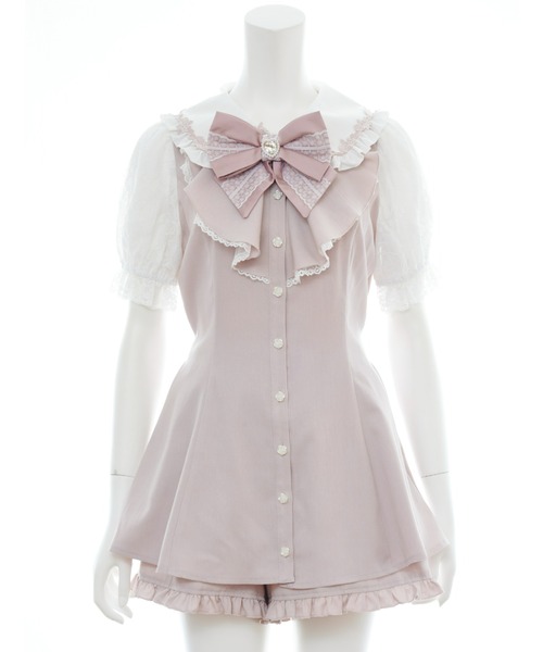 Secret Honey(シークレットハニー)の「バラレースラッフルセットアップ(セットアップ・レディース・ブラックミックス/ピンク/ブラック/ライトブラック・MEDIUM)」の11枚目の写真