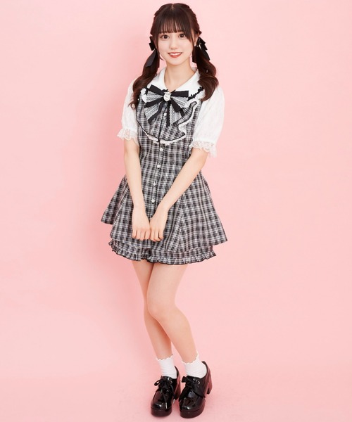 Secret Honey(シークレットハニー)の「バラレースラッフルセットアップ(セットアップ・レディース・ブラックミックス/ピンク/ブラック/ライトブラック・MEDIUM)」の13枚目の写真