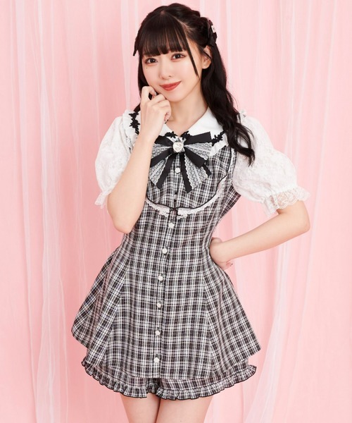 Secret Honey(シークレットハニー)の「バラレースラッフルセットアップ(セットアップ・レディース・ブラックミックス/ピンク/ブラック/ライトブラック・MEDIUM)」の22枚目の写真