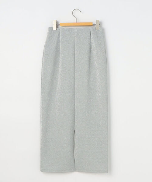 NOLLEY’S Sophi（ノーリーズソフィ）の「ラメジャージタイトスカート（スカート・レディース・シルバー・36/38）」の14枚目の写真