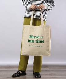 JOUET JOUET ロゴ刺繍カラフルトートバッグ