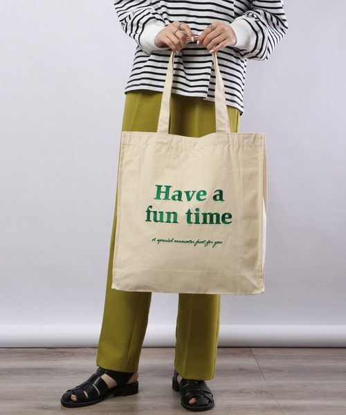 FUNALIVE(ファンアライブ)の「JOUET JOUET ロゴ刺繍カラフルトートバッグ(トートバッグ・レディース・ブラック/グレイッシュブルー/ミント/ピンク/アイボリー・FREE)」の1枚目の写真
