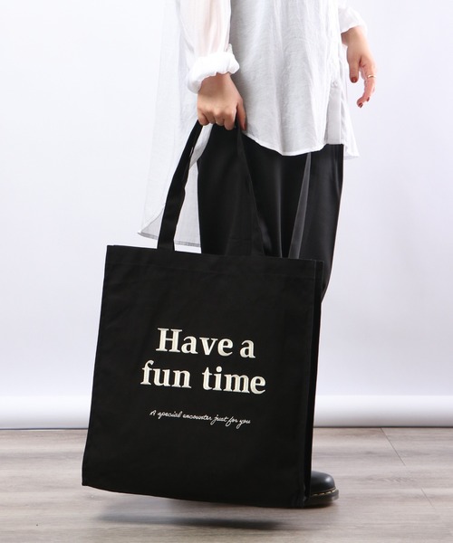 FUNALIVE(ファンアライブ)の「JOUET JOUET ロゴ刺繍カラフルトートバッグ(トートバッグ・レディース・ブラック/グレイッシュブルー/ミント/ピンク/アイボリー・FREE)」の13枚目の写真