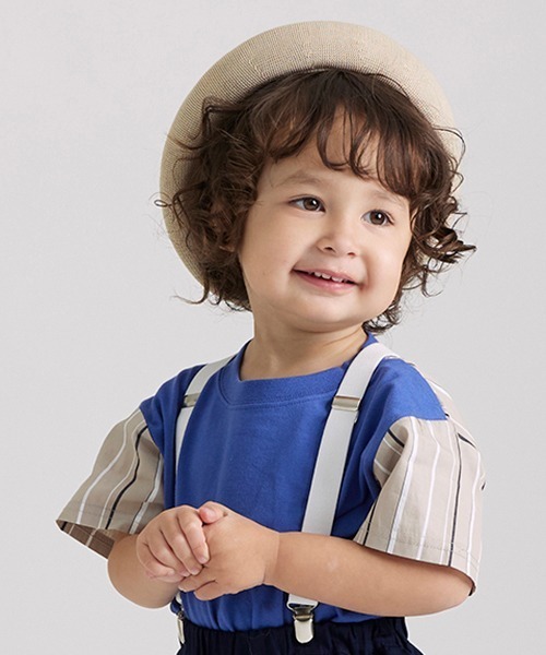 petit main（プティマイン）の「サスペンダー（サスペンダー・キッズ・モカ/オフホワイト・FREE）」の4枚目の写真