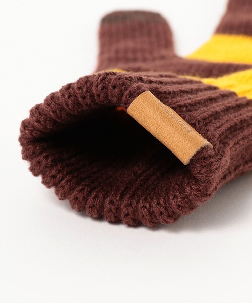 BEAMS BOY(ビームスボーイ)の「INFIELDER DESIGN × BEAMS BOY / ボーダー グローブ(手袋・レディース・ブラウン/レッド/ブルー・ONE SIZE)」の7枚目の写真