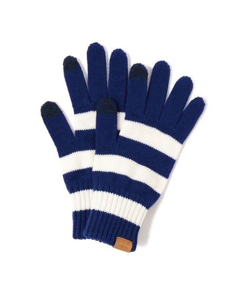 BEAMS BOY(ビームスボーイ)の「INFIELDER DESIGN × BEAMS BOY / ボーダー グローブ(手袋・レディース・ブラウン/レッド/ブルー・ONE SIZE)」の13枚目の写真