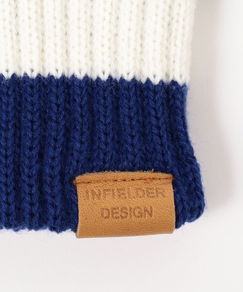 BEAMS BOY(ビームスボーイ)の「INFIELDER DESIGN × BEAMS BOY / ボーダー グローブ(手袋・レディース・ブラウン/レッド/ブルー・ONE SIZE)」の16枚目の写真