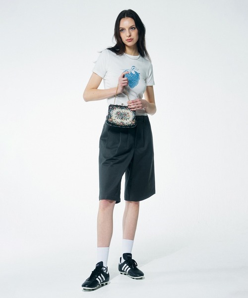 MUSINSA | SCULPTOR Strawberry Crop Top Orange