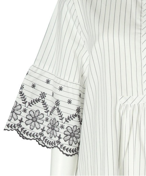 KID BLUE イエロー ストライプ パジャマ 新品未使用タグ付き キッドブルー 25ストライプエンブ ワンピース ルームウェア