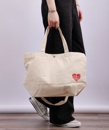 MODISH GAZE（モディシュガゼ）の「MODISH GAZE ハートロゴ キャンバス2WAYトートバッグ（トートバッグ）」