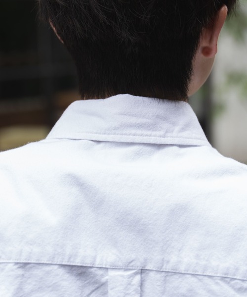 WEGO(ウィゴー)の「WEGO/コットンオックス半袖BIGシャツ(シャツ/ブラウス・メンズ・ホワイト/サックスブルー/グリーン系その他4/ブルー系その他4・MEDIUM/LARGE)」の18枚目の写真