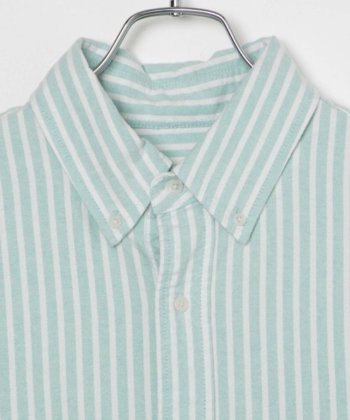 WEGO(ウィゴー)の「WEGO/コットンオックス半袖BIGシャツ(シャツ/ブラウス・メンズ・ホワイト/サックスブルー/グリーン系その他4/ブルー系その他4・MEDIUM/LARGE)」の17枚目の写真