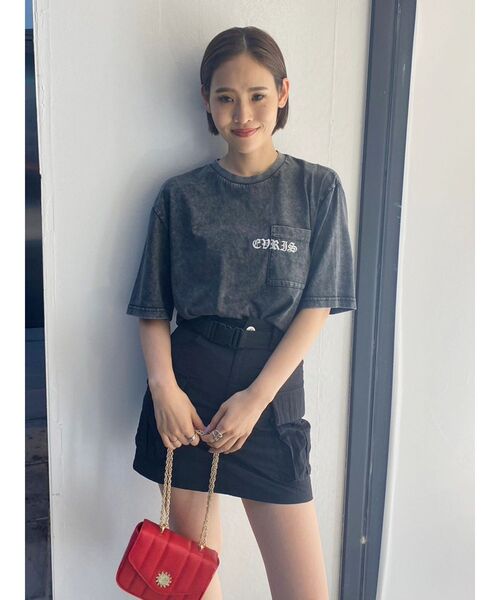 EVRIS（エヴリス）の「ベルトカーゴミニスカート（スカート・レディース・ブラック/カーキ・SMALL/MEDIUM）」の13枚目の写真