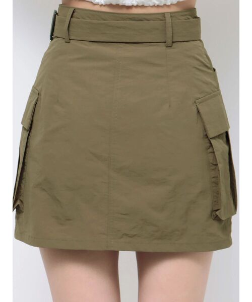 EVRIS（エヴリス）の「ベルトカーゴミニスカート（スカート・レディース・ブラック/カーキ・SMALL/MEDIUM）」の21枚目の写真