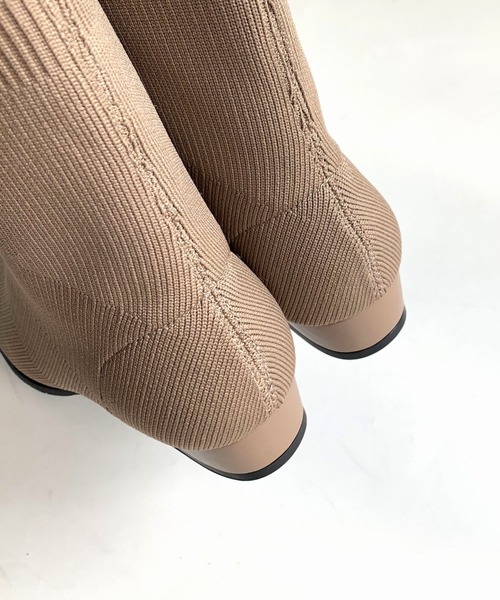 CONTROL FREAK / CTFK（コントロールフリーク）の「ソックスブーツ（ブーツ・レディース・ブラック/ベージュ・LARGE/MEDIUM）」の8枚目の写真