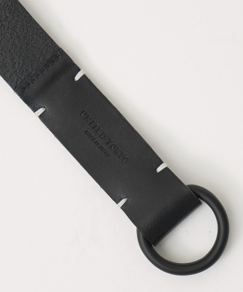 UNITED TOKYO（ユナイテッドトウキョウ）の「ダブルリングレザーベルト（ベルト・メンズ・ブラック/ダークグリーン/ブラウン/グレイッシュベージュ・FREE）」の8枚目の写真