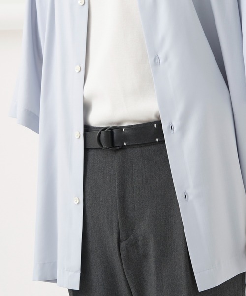 UNITED TOKYO（ユナイテッドトウキョウ）の「ダブルリングレザーベルト（ベルト・メンズ・ブラック/ダークグリーン/ブラウン/グレイッシュベージュ・FREE）」の5枚目の写真